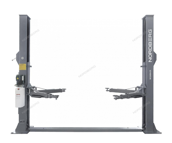 Подъемник 380V 2х стоечный 4,5т NORDBERG N4124AM-4,5G (серый)